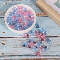50pcs Mini Pink Baby Pacifiers for Parties Baby Shower