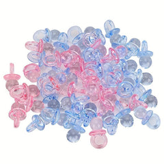 50pcs Mini Pink Baby Pacifiers for Parties Baby Shower