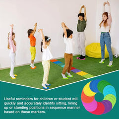 27pcs 5in Carpet Floor Markers Classroom Sitting Spot Circles