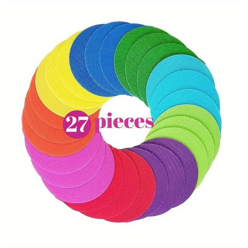 27pcs 5in Carpet Floor Markers Classroom Sitting Spot Circles
