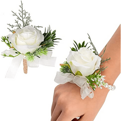 Rose Wrist Flower Corsage Wedding Bridal Prom Party Decoration