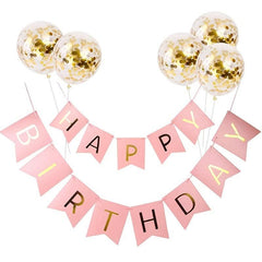 Birthday Party Decoration Sequin Balloon Set Scene Decoration Letter Banner
