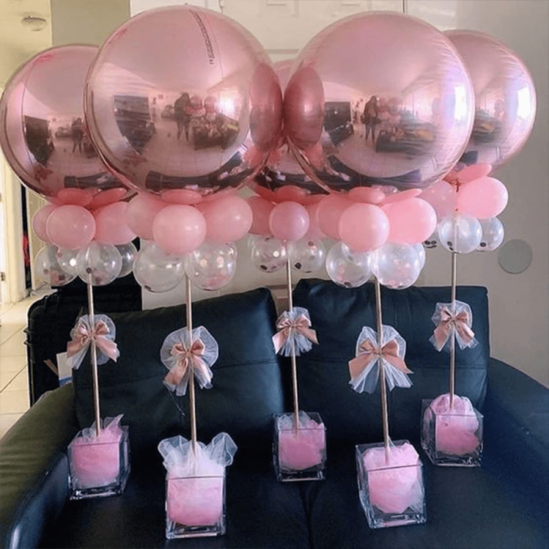 4pcs Floating Balloon Table Decorations for Parties and Weddings
