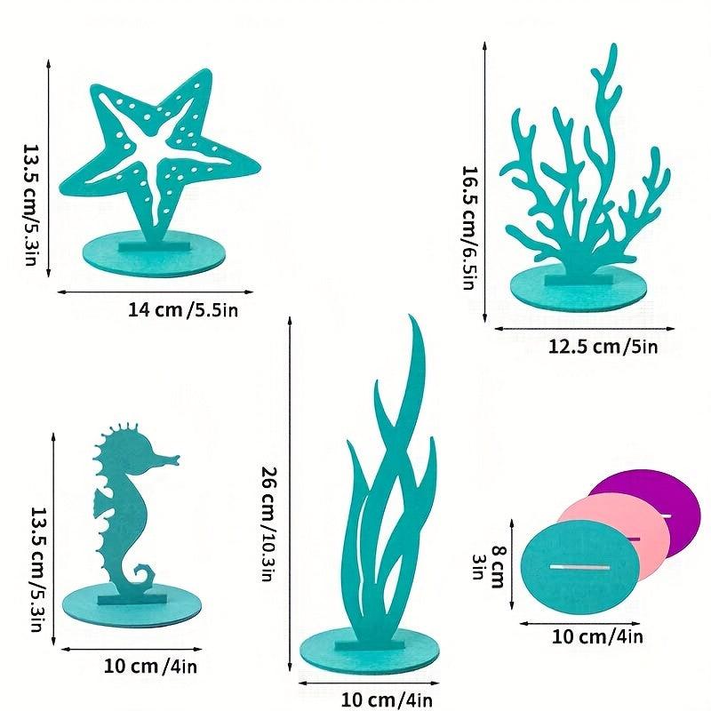 Under The Sea Felt Table Centerpiece for Birthday Decorations