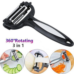 3 In 1 Rotary Fruit Vegetable Potato Peeler Slicer