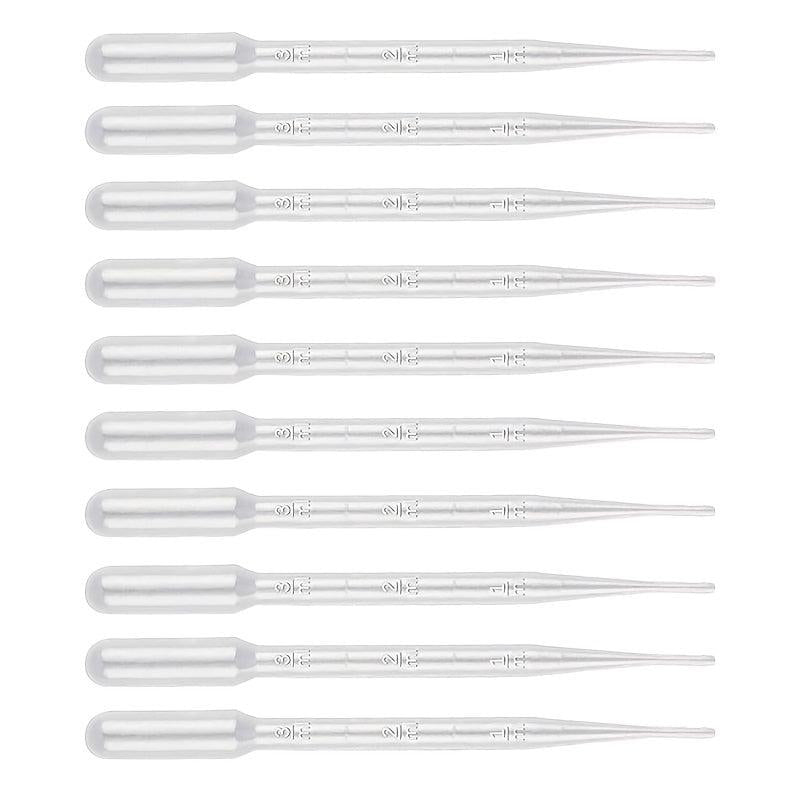 10 Pcs 3ml Graduated Plastic Pipettes Transfer Pipettes