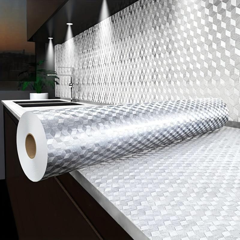 Marble Pattern Foil Wallpaper Self Adhesive Waterproof Heat Resistant DIY