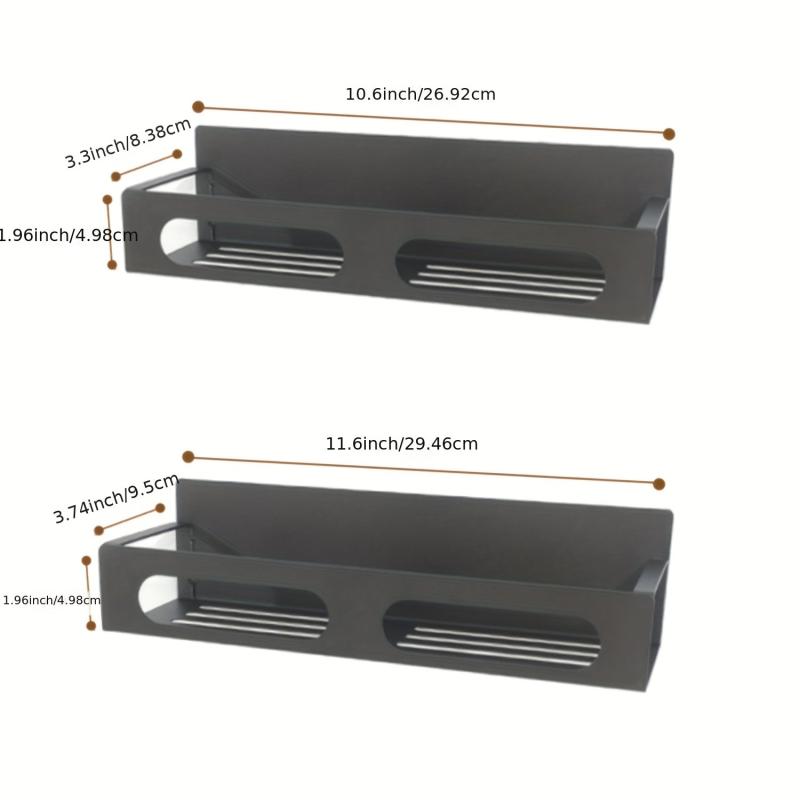 4pcs Magnetic Spice Rack Wall Mount Space Saver for Refrigerators Metal