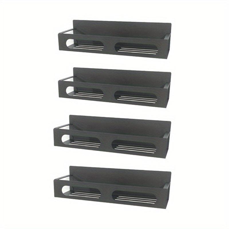 4pcs Magnetic Spice Rack Wall Mount Space Saver for Refrigerators Metal