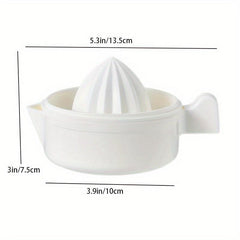 Stainless Steel Lemon Squeezer Juicer, Easy-to-Use with Bowl Container