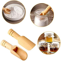 12pcs Mini Wooden Spoons - Bath Salts Tea Scoop Candy Spoon