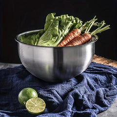Stainless Steel Rice Washing Drain Basket, Household Rice Washing Colander