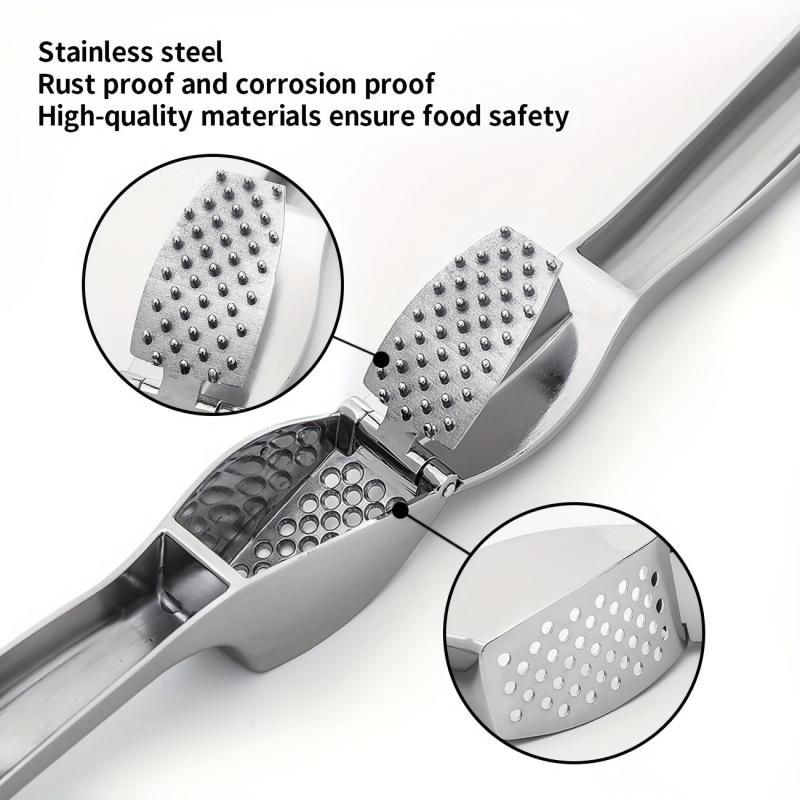 Ergonomic Garlic Press for Easy Garlic Mincing