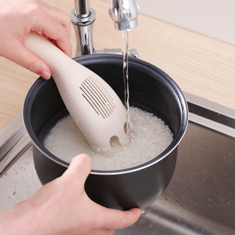 1pc Rice Drainer Sieve Spoon Kitchen Tool