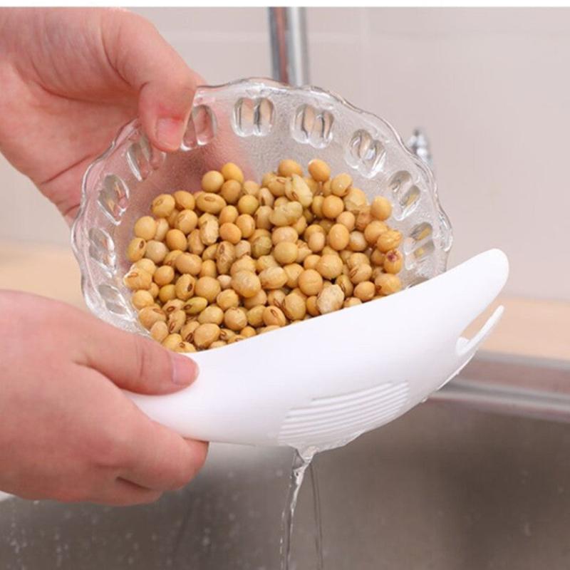 1pc Rice Drainer Sieve Spoon Kitchen Tool