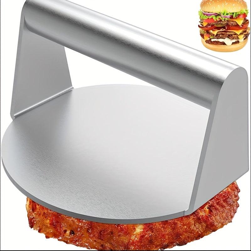 Stainless Steel Hamburger Press with Anti-Scald Handle
