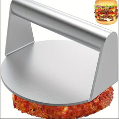Stainless Steel Hamburger Press with Anti-Scald Handle