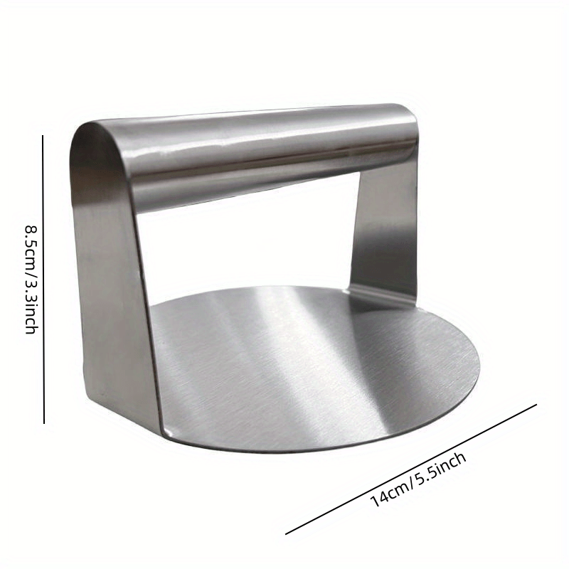 Stainless Steel Hamburger Press with Anti-Scald Handle
