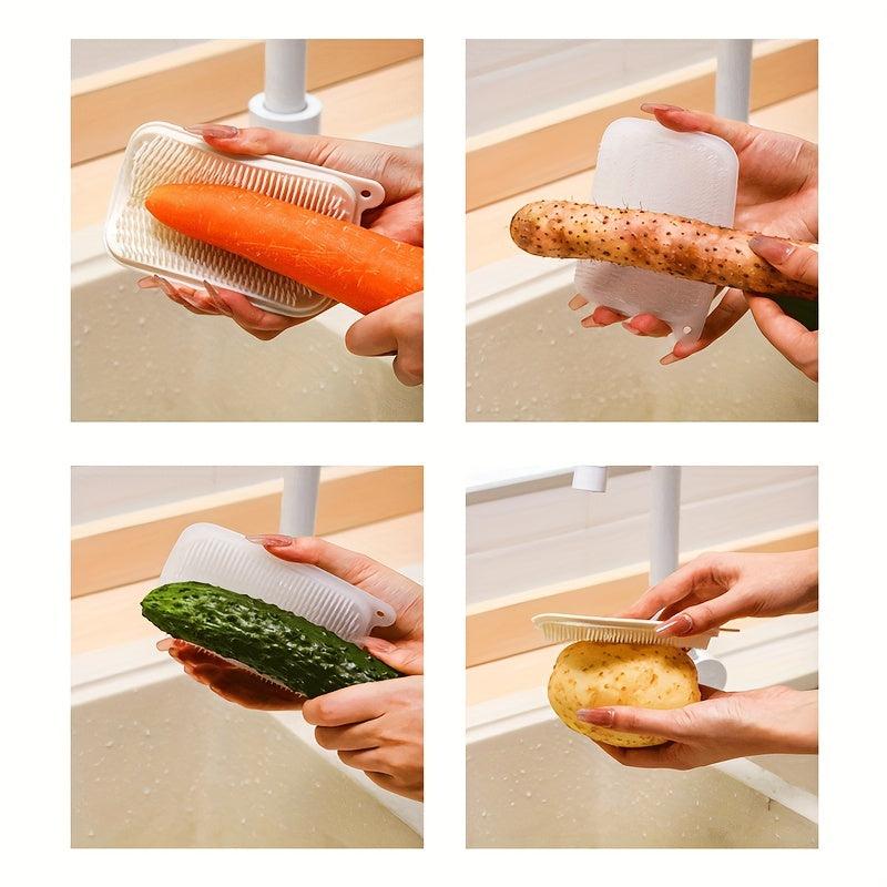 1pc Kitchen Cleaning Brush Vegetable and Fruit Brush Bendable