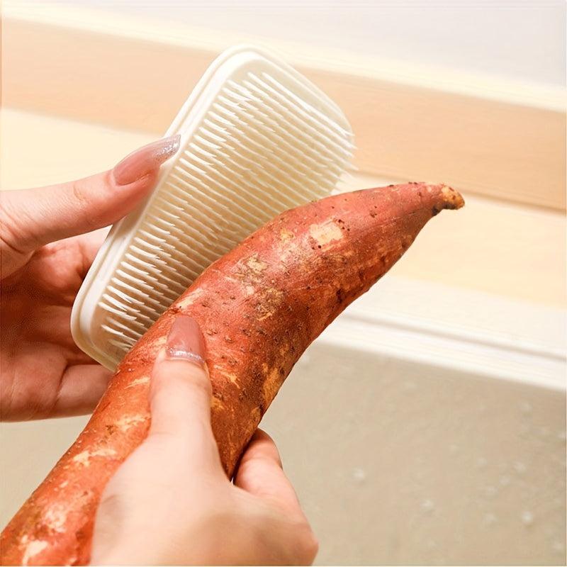 1pc Kitchen Cleaning Brush Vegetable and Fruit Brush Bendable