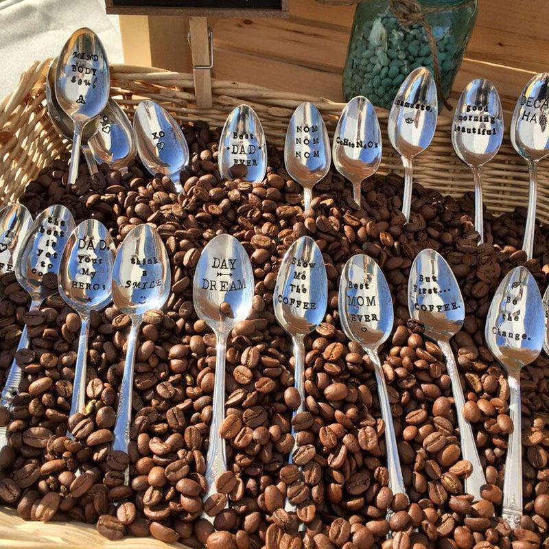 Halloween Stainless Steel Spoon Boo And Brew Coffee Dessert Cake
