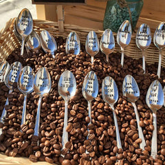 Halloween Stainless Steel Spoon Boo And Brew Coffee Dessert Cake