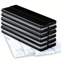 12pcs Neodymium Bar Magnets w/ Adhesive - 60x10x3 mm