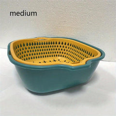 6pcs Plastic Colander Set for Fruits & Veggies Kitchen Gadgets
