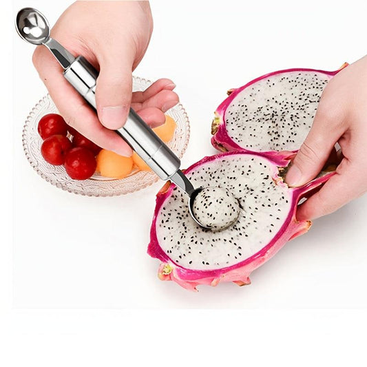 Stainless Steel Fruit Scoop for Carving Peeling Digging Fruits Vegetables