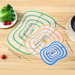 Flexible Plastic Chopping Board Kitchen Frosting Classification Board