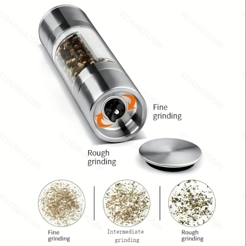 2in1 Stainless Steel Pepper Grinder & Salt Ginder