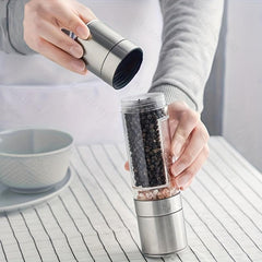 2in1 Stainless Steel Pepper Grinder & Salt Ginder