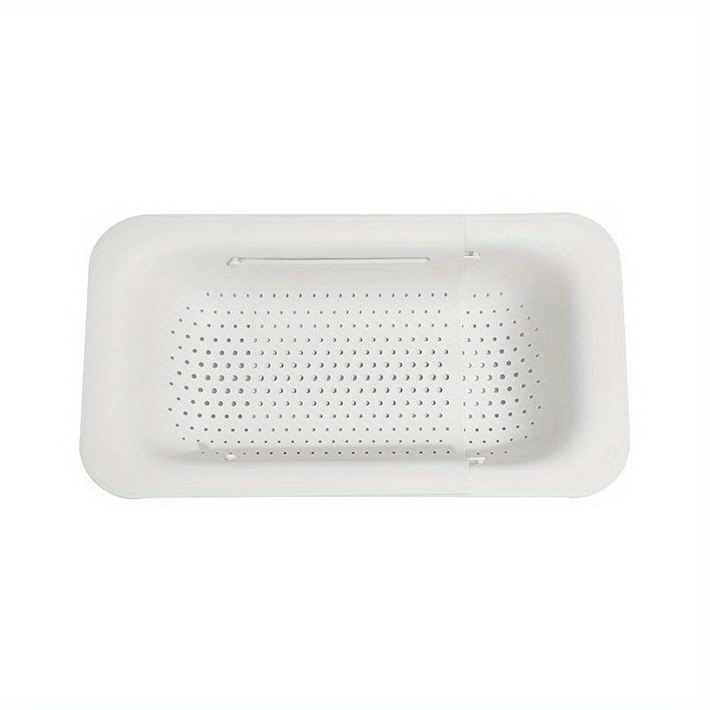 Adjustable Sink Rack Multifunctional Colander Plastic Drain Basket