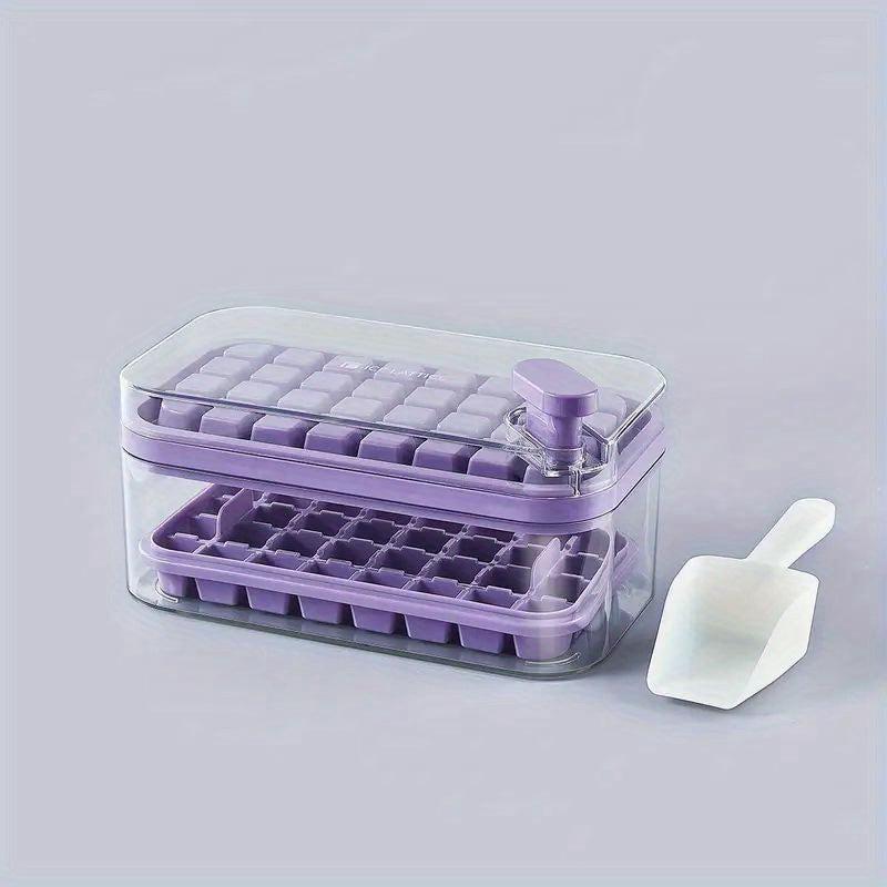 Ice Cube Mold Freezer Ice Tray With Lid And Ice Box