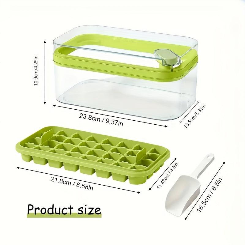 Ice Cube Mold Freezer Ice Tray With Lid And Ice Box