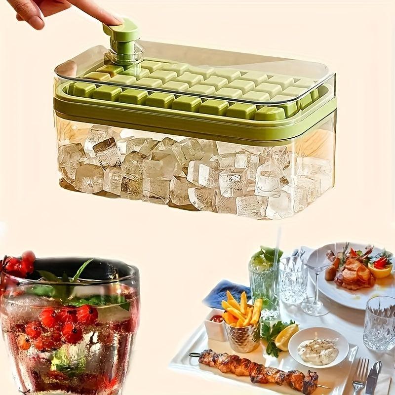 Ice Cube Mold Freezer Ice Tray With Lid And Ice Box