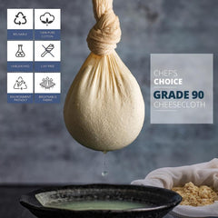 3pcs 90 Unbleached Cheese Cloth for Cooking Straining Cleaning