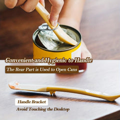 2-In-1 Silicone Spatula & Can Opener for Baking, Cooking, Heat Resistant