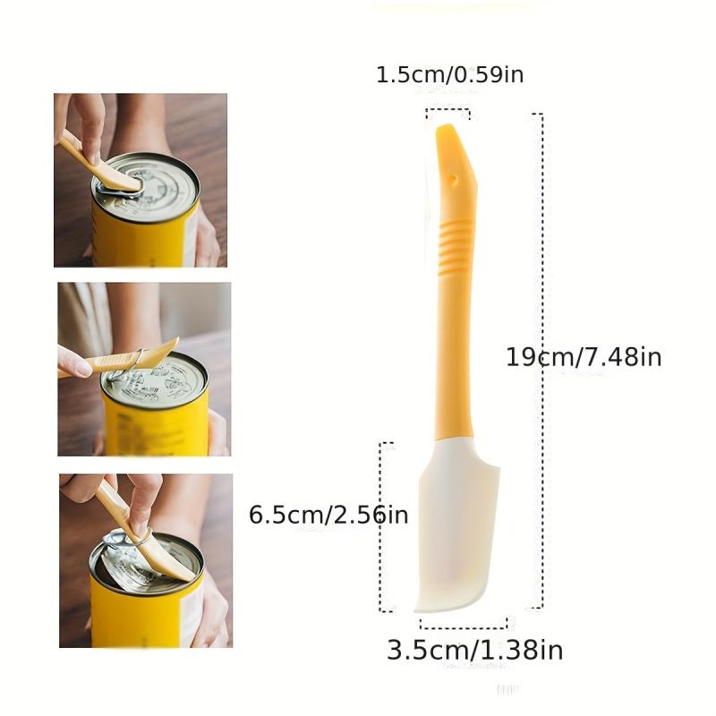 2-In-1 Silicone Spatula & Can Opener for Baking, Cooking, Heat Resistant