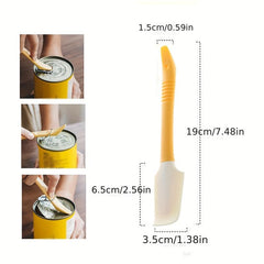 2-In-1 Silicone Spatula & Can Opener for Baking, Cooking, Heat Resistant