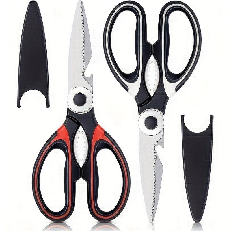 2 Pack Heavy Duty Kitchen Scissors Stainless Steel Utility Scissors