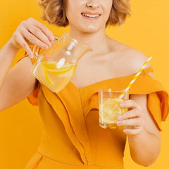 50 Yellow Biodegradable Paper Straws for Cocktails, Milkshakes, Coffee