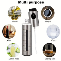 5pcs Stainless Steel Bottle Set 500ml Dispenser 100ml Sprayer Brush Funnel