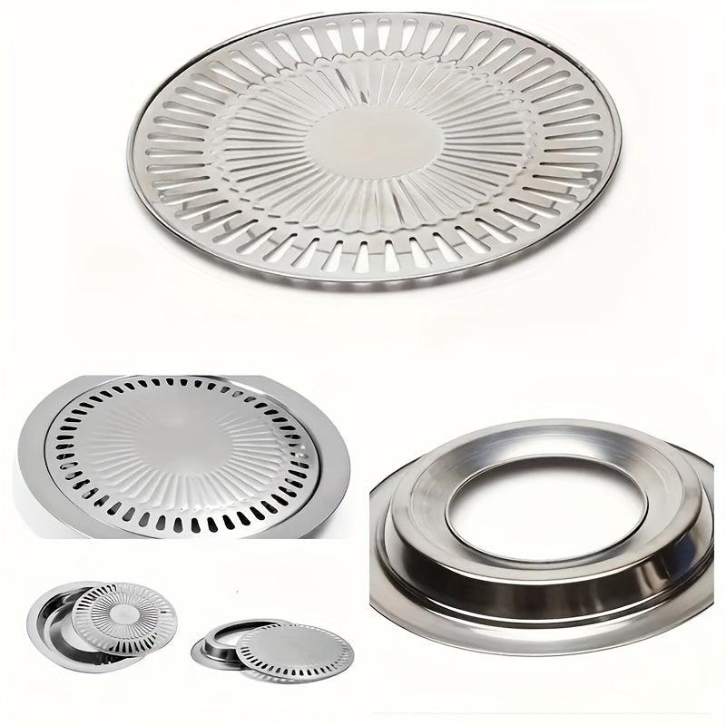 Stainless Steel BBQ Plate Grilling Pan Nonstick Roasting