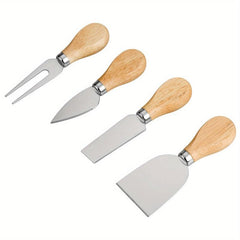 4pcs Stainless Steel Cheese Set Cheese Slicer Cutter Forks Kitchen Supplies