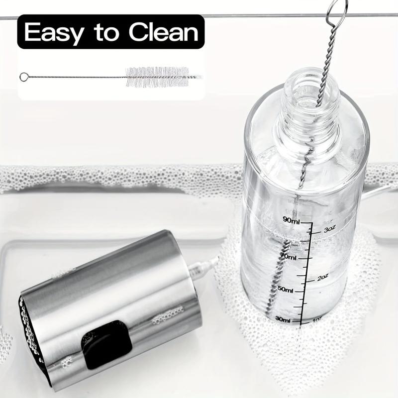 2pcs Kitchen Sprayer W/ Brush Glass Sprayer Mister Funnel Creative Spray Bottle