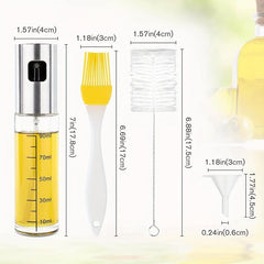 2pcs Kitchen Sprayer W/ Brush Glass Sprayer Mister Funnel Creative Spray Bottle