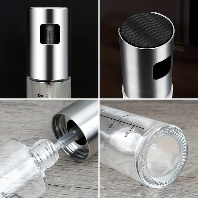 2pcs Kitchen Sprayer W/ Brush Glass Sprayer Mister Funnel Creative Spray Bottle