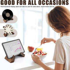 Wooden Cookbook Stand Purpose Wallet Display Stand Book Holder