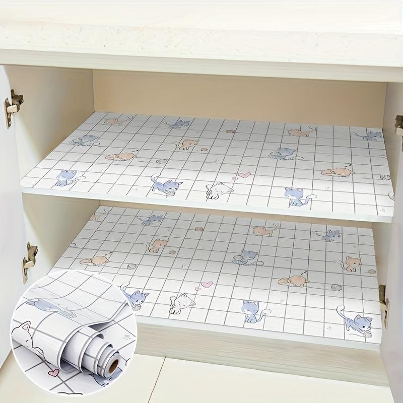 Cartoon Cat Wallpaper Self Adhesive for Kitchen Countertop Furniture
